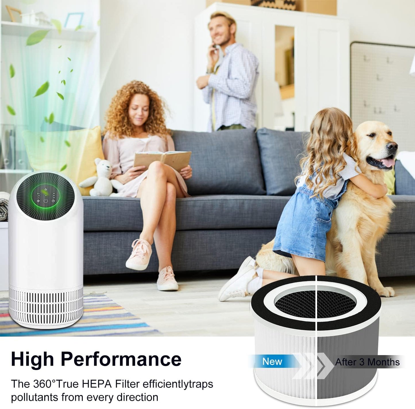 For Afloia Air Purifier Filter Replacement-Laukowind