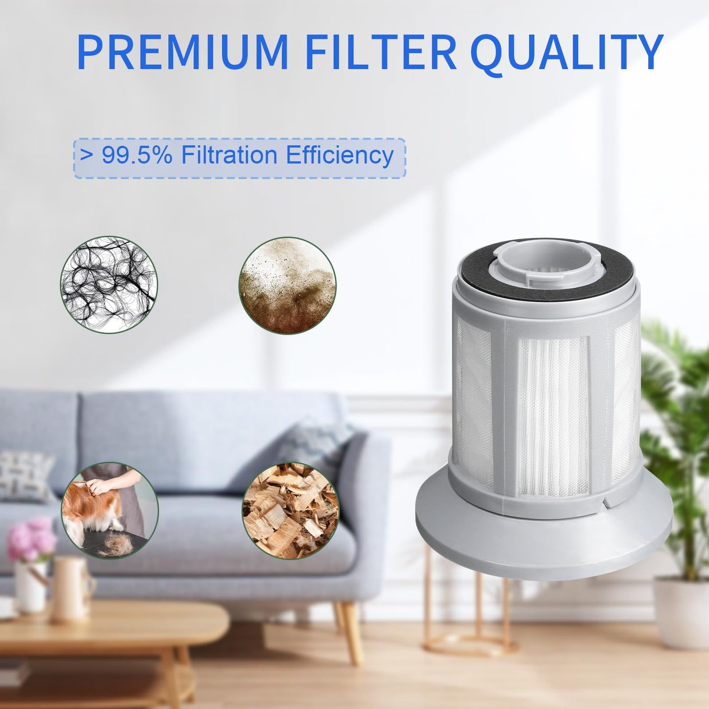 2156 Filter Replace Compatible With Bissell Zing Bagless Canister Models 2156/2156A/Vacuum Cleaners 2 Pack-Laukowind