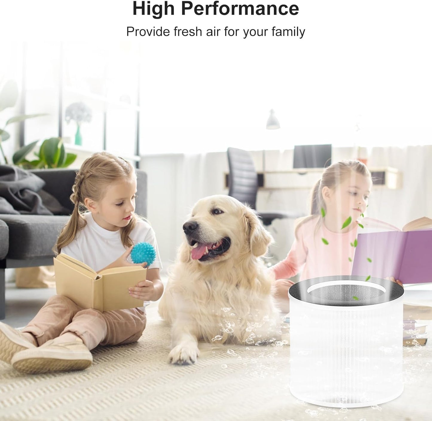 True HEPA Demi Filter For Afloia Mini Air Purifier 4 Pack-Laukowind