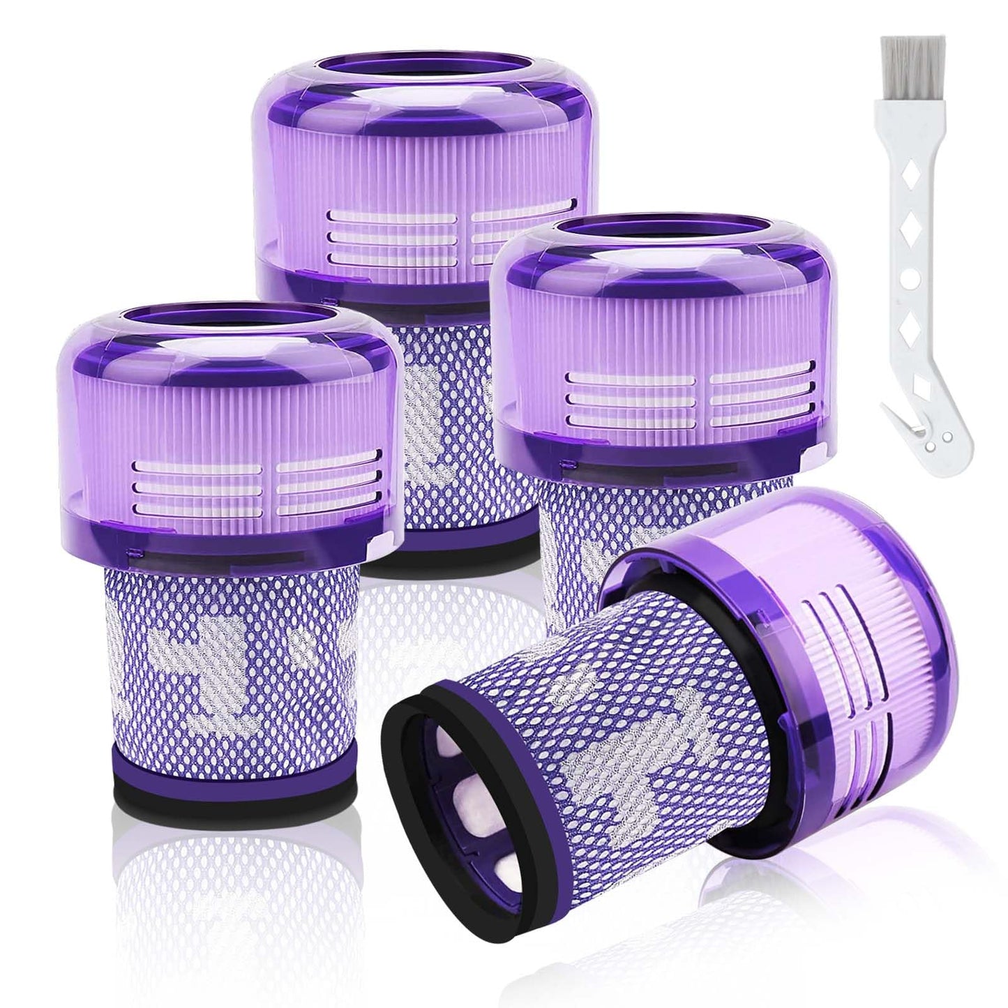 For Dyson V12 Vacuum Cleaner Washable Replacement Filter 4 Pack-Laukowind