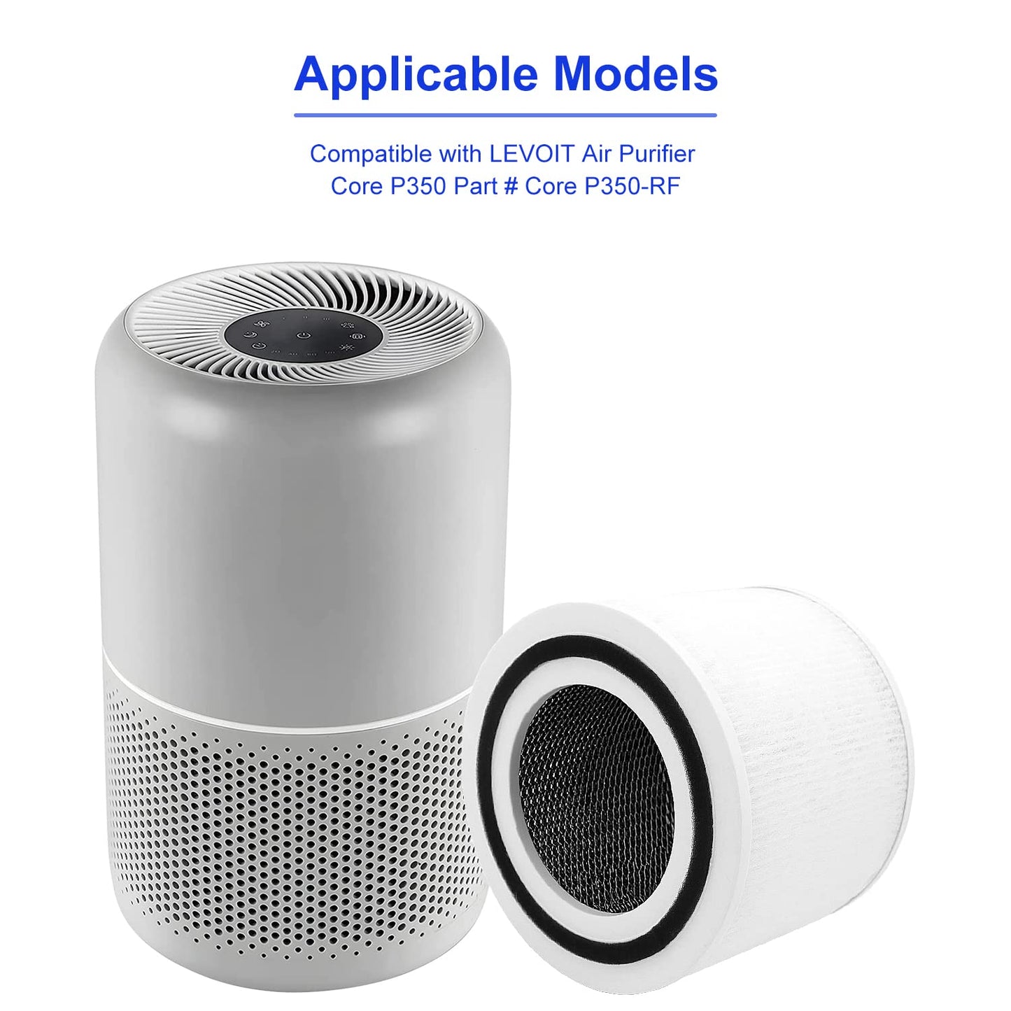 For LEVOIT Core P350 Replacement Filte Air Purifier Filtes White 2 Pack-Laukowind