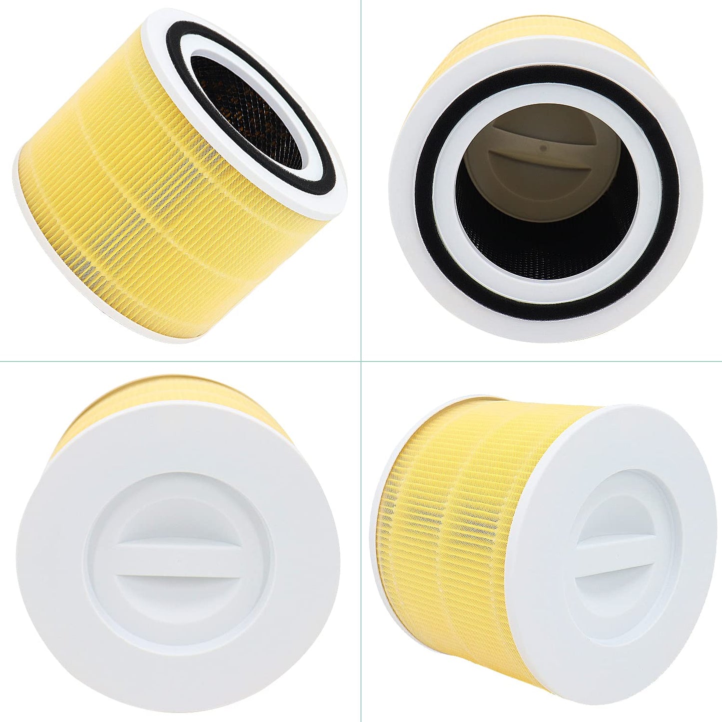 For LEVOIT Replacement Filter Compatible With Core 300-RF Filters Yellow 2 Pack-Laukowind
