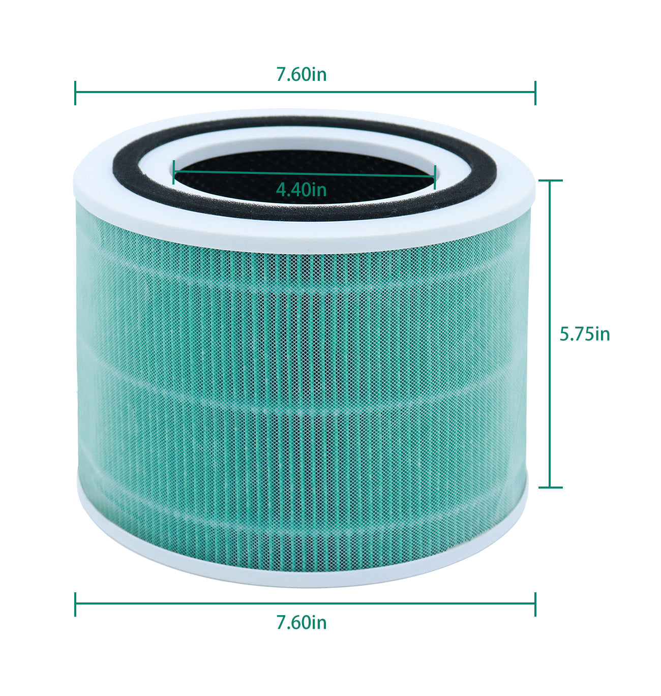 For LEVOIT Core 300S Filte Replacement Air Purifier Parts Green 2Pack-Laukowind