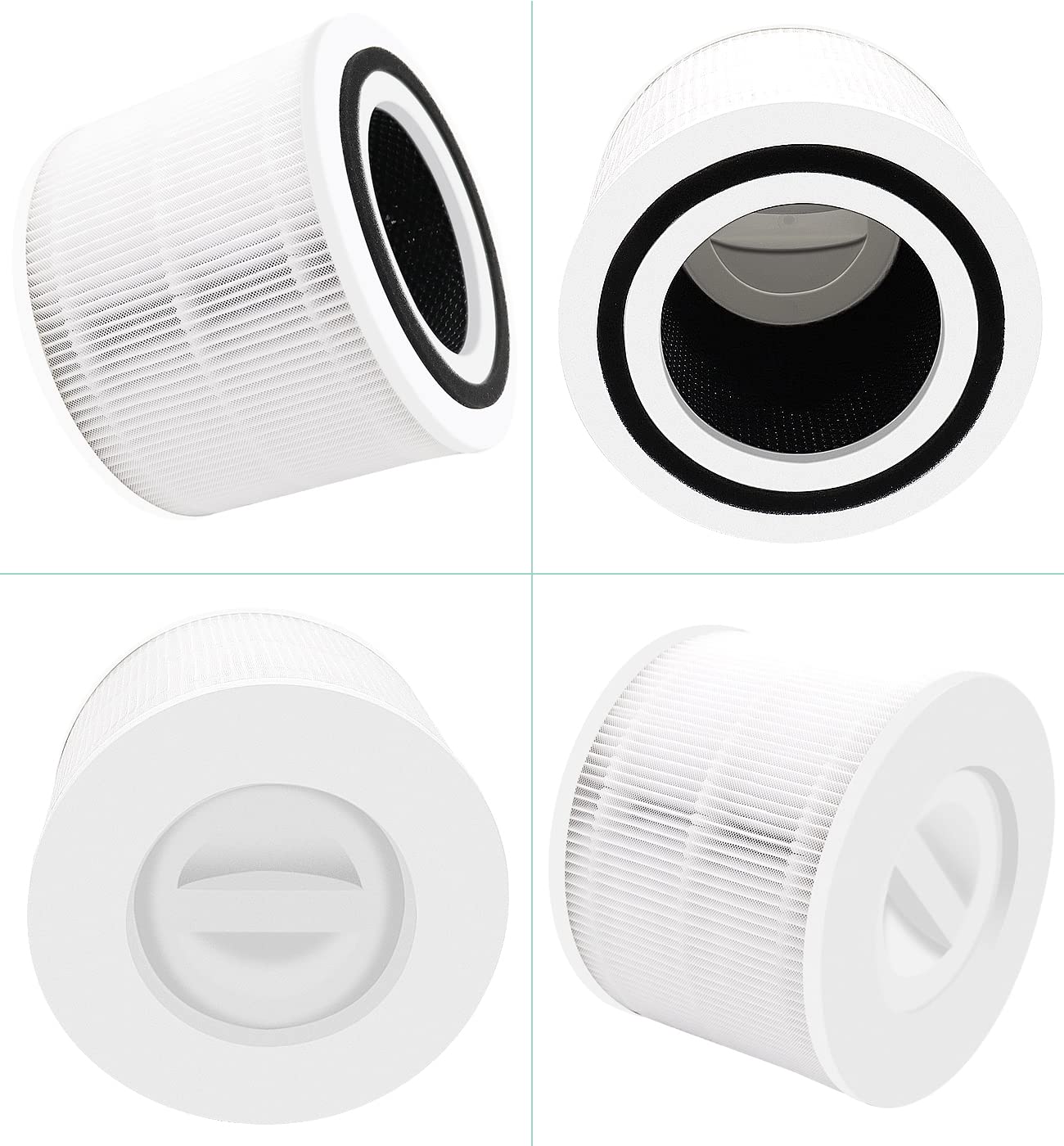 For LEVOIT Core 300 Air Purifier Parts True Replacement Filter 2 Pack,White-Laukowind